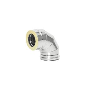 

Отвод термо 87°, нержавеющая сталь AISI 444/AISI 304, толщина 0.5 мм, d=180 × 240 мм, с хомутом