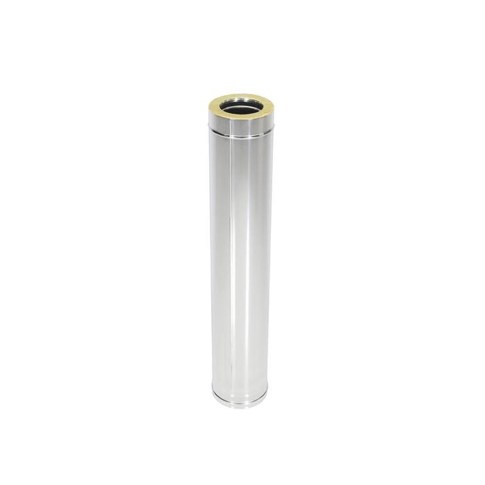 Труба термо, L=1000 мм, нержавеющая сталь AISI 304, толщина 0.8 мм, d=130 × 230 мм, с хомутом