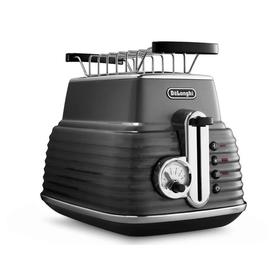 

Тостер DeLonghi CTZ 2103.GY, 900 Вт, 6 режимов прожарки, 2 тоста, серебристый