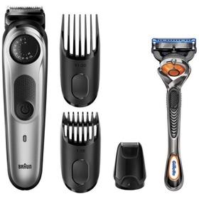 

Триммер Braun BT5265, для бороды и усов, 4 насадки, от аккумулятора, чёрный