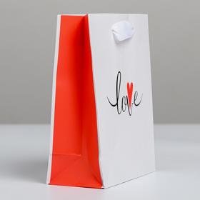 

Пакет ламинированный вертикальный Love, S 12 × 15 × 5,5 см