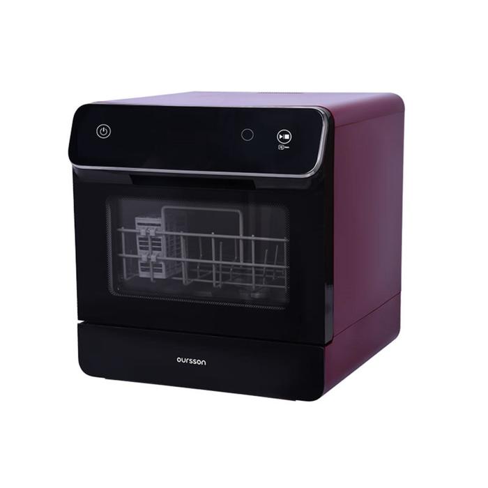 Посудомоечная машина Oursson DW4001TD/DC, 4 комплекта, 6 программ, настольная, фиолетовая