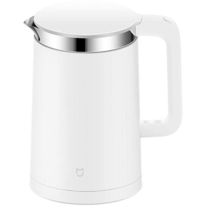 фото Чайник электрический xiaomi mi smart kettle, пластик, колба металл, 1.5 л, 1800 вт, белый