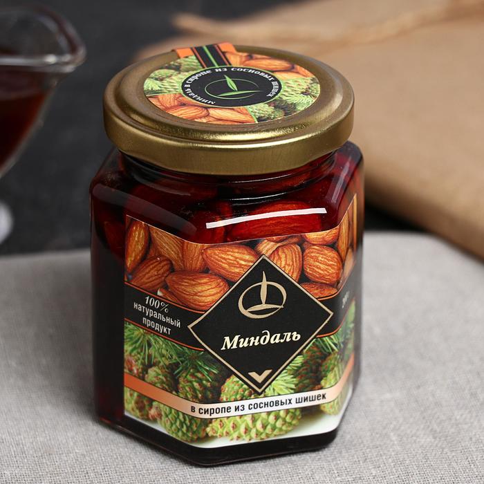 Миндаль в сиропе из сосновой шишки, 200 г