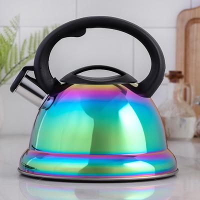 iridescent tea kettle