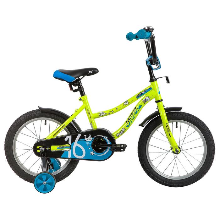 фото Велосипед 16" novatrack neptune, 2020, цвет салатовый