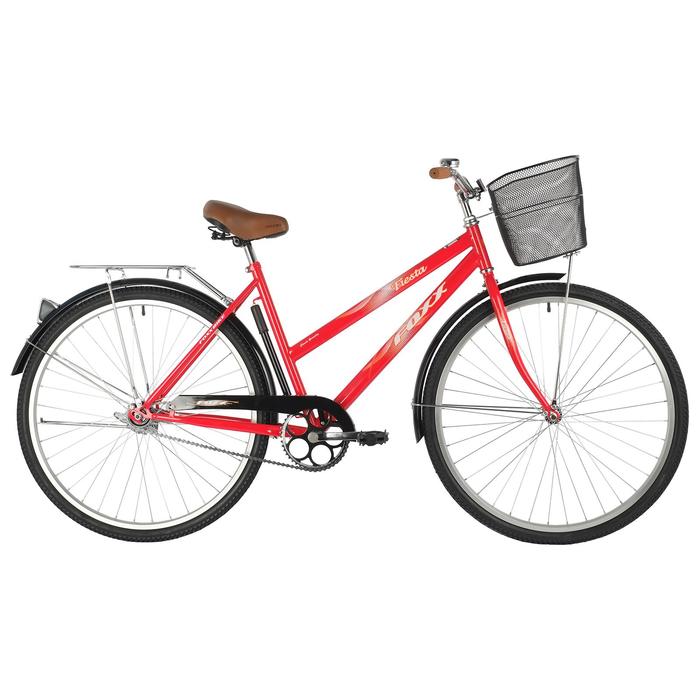 фото Велосипед 28" foxx fiesta, 2021, цвет красный, размер 20"