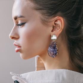 

Серьги ассорти "Натурэль" камень, цвет сиреневый в золоте