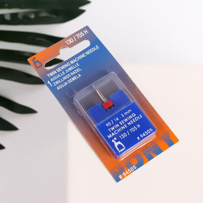 Игла для бытовых швейных машин двойная универсальная 90 3 мм 471₽