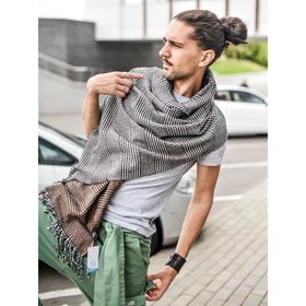 

Палантин мужской, размер 65х180 см, цвет серый, коричневый