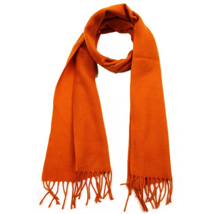 Шарф мужской, размер 32х150 см, цвет оранжевый