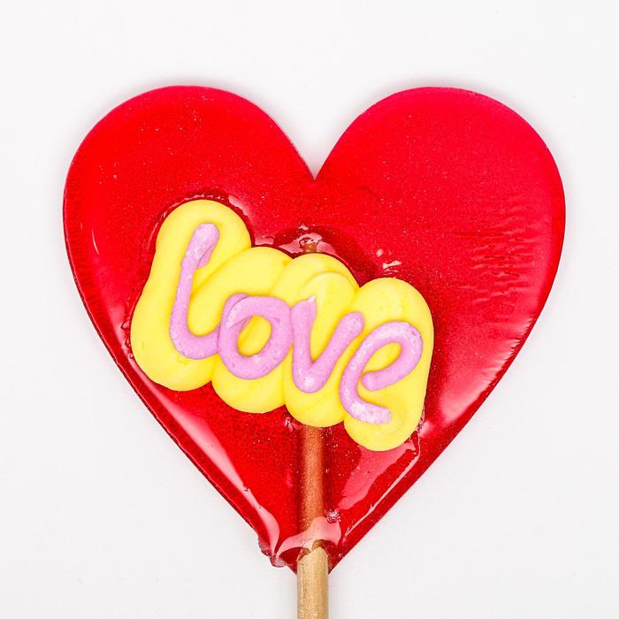 

Карамель на палочке «Сердце праздничное», 60 г