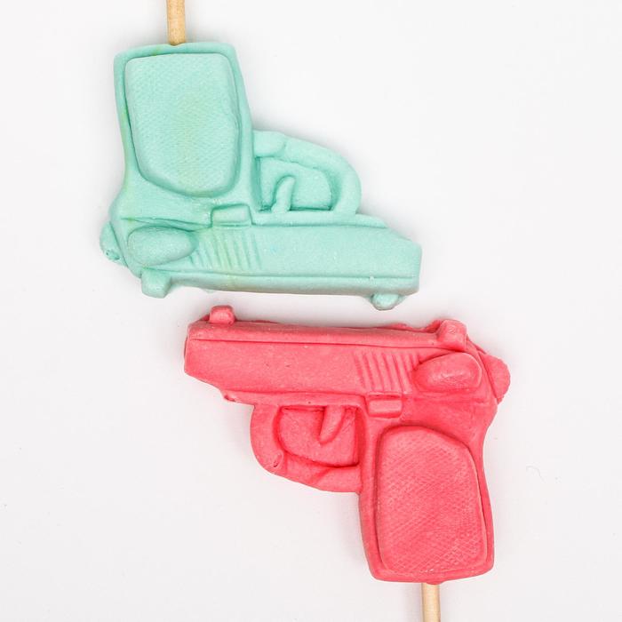 Карамель на палочке «Пистолет лолли», 30 г карамель на палочке с игрушкой лолли бокс 11г машинки конфитрейд