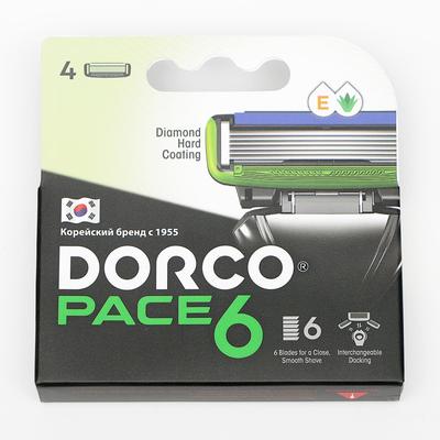 Набор Dorco PACE6 4 кассеты, 6 лезвий