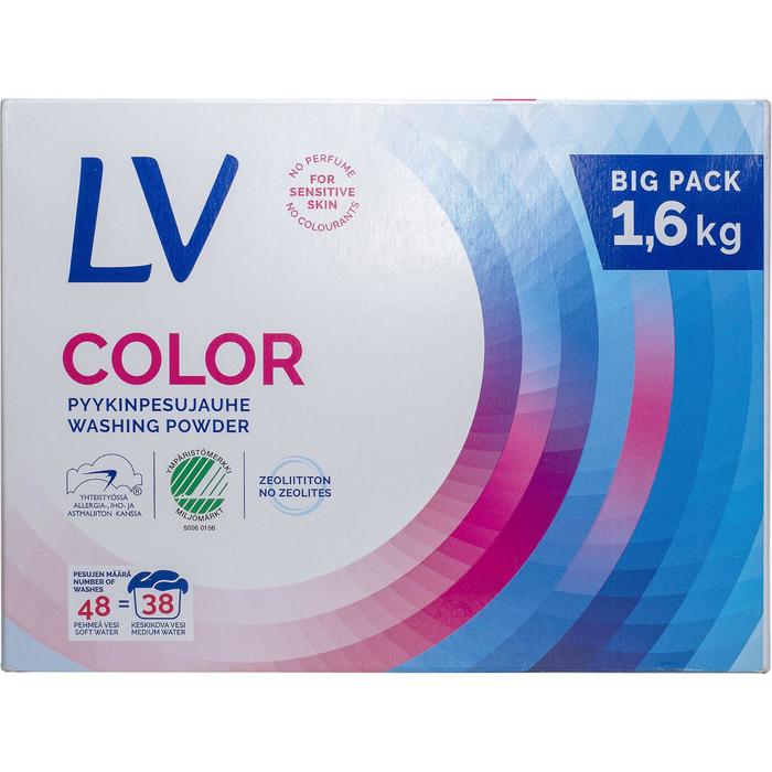 Стиральный порошок LV для цветного белья, концентрированный, 1,6 кг