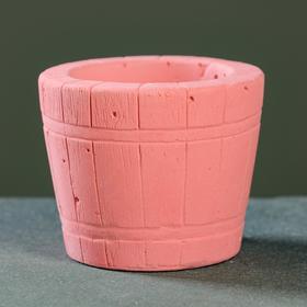 

Кашпо Ведерко, розовое