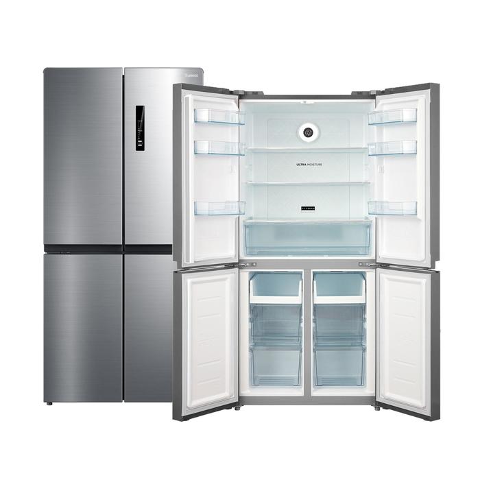 Холодильник Бирюса CD 466 I, Side-by-side, класс A, 460 л, серебристый