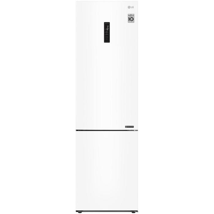 Холодильник LG GA-B509CQSL, двухкамерный, класс A+, 419 л, белый холодильник двухкамерный lg gb b62pzfgn