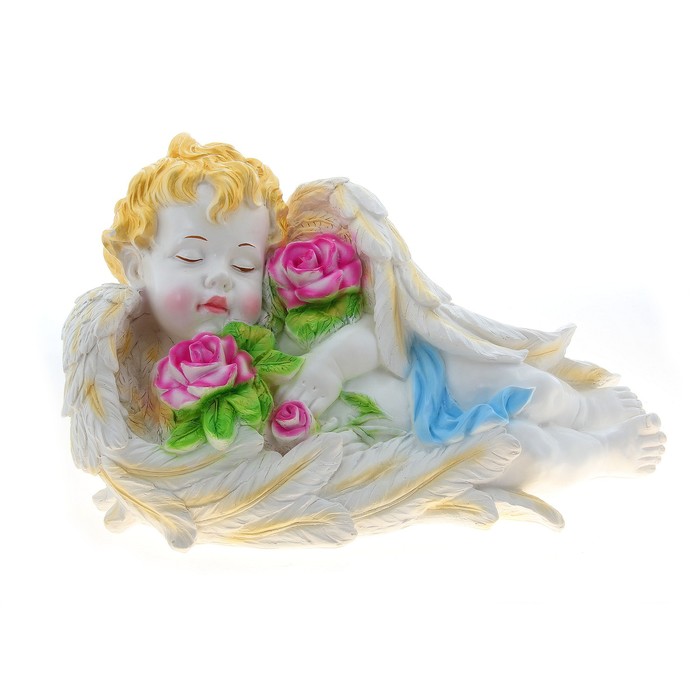 Статуэтка "Ангел спящий с розами" огромный