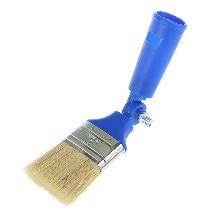 Кисть плоская TUNDRA comfort, поворотная, 50 мм, ручка пластик, натуральная щетина