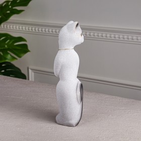 

Копилка "Кот Лапа", покрытие флок, серая, 28 см