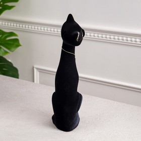 

Копилка "Кот Маркиз", покрытие флок, чёрная, 28 см