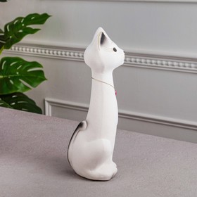 

Копилка "Кот Мурзик", покрытие флок, белая, 28 см
