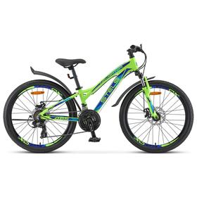 

Велосипед 24" Stels Navigator-465 MD, V010, цвет неоновый лайм/синий, размер 11"