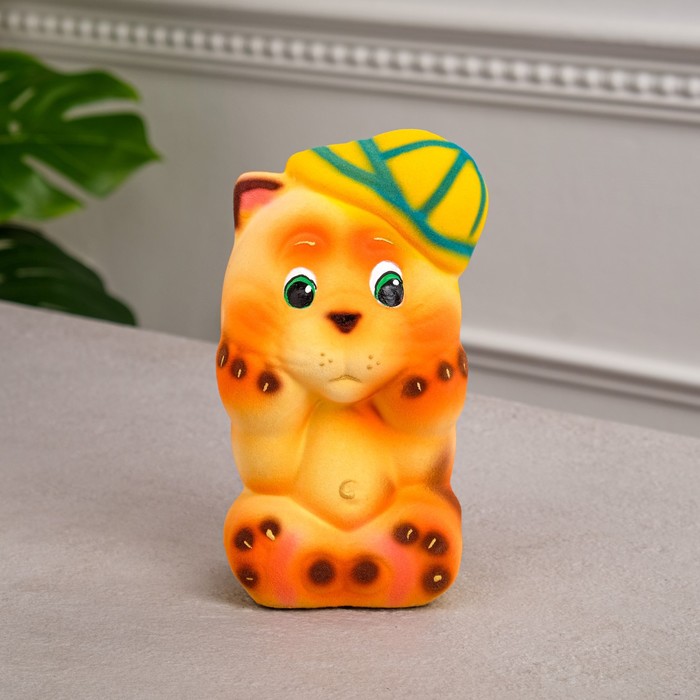 

Копилка "Кот Хулиган", покрытие флок, оранжевый, 16 см, микс