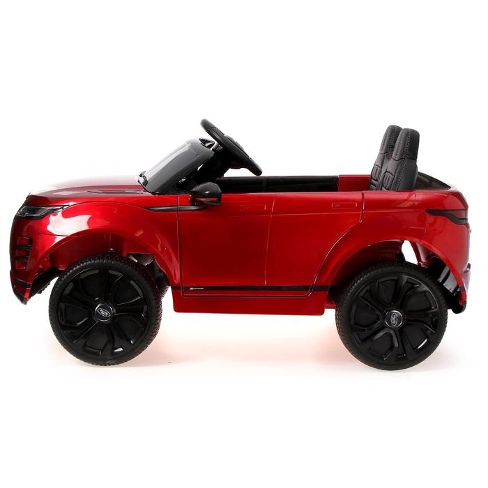 фото Электромобиль range rover evoque, кожаное сидение, eva колеса, цвет бордовый глянец