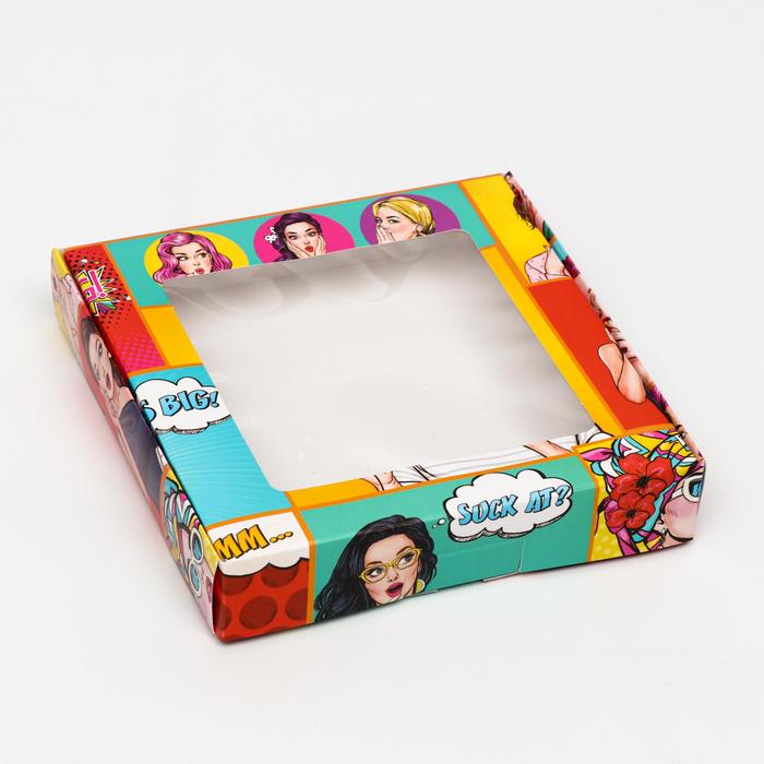

Коробка самосборная, "Pop-art 2", 16 х 16 х 3 см