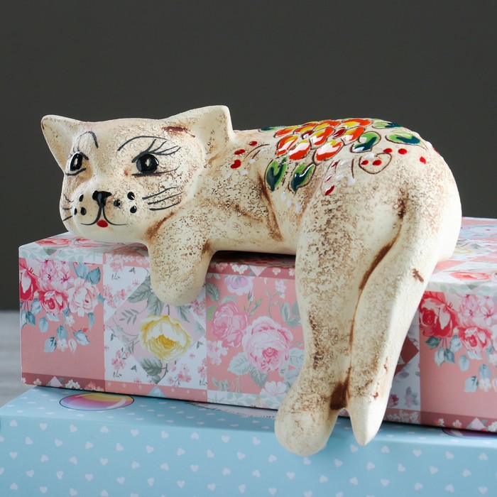 Сувенир "Кот Ленивец" шамот