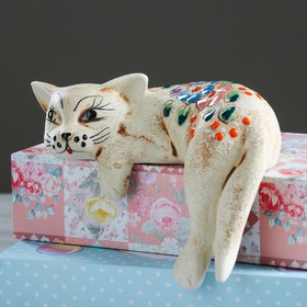 

Сувенир "Кот Ленивец", под шамот, 11 см, микс