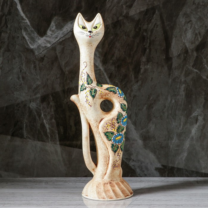 Копилка "Кот Маркиз" шамот, микс