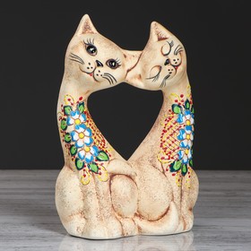 

Статуэтка "Коты сердце", под шамот, 24 см, микс