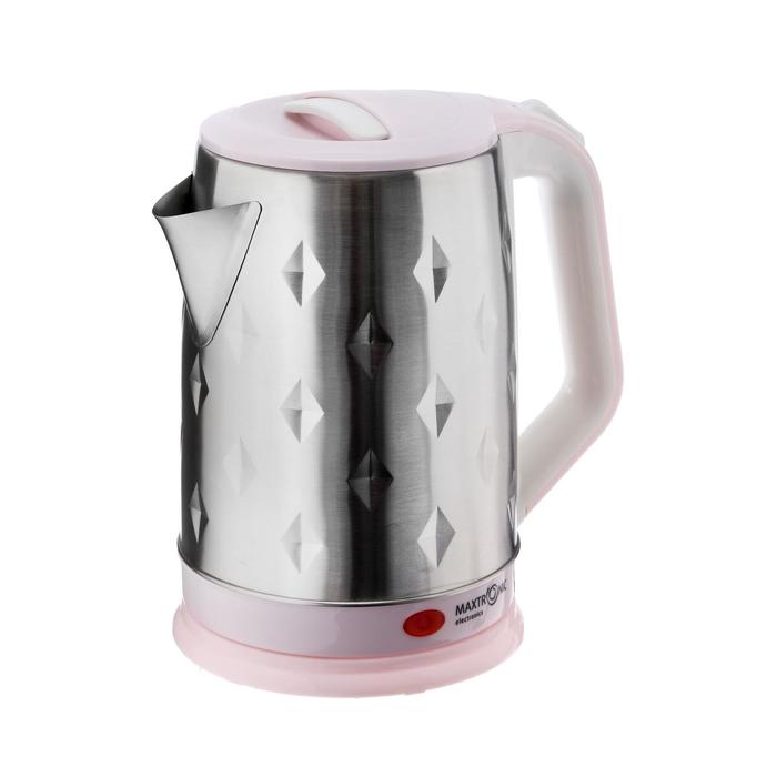 Чайник электрический MAXTRONIC MAX-1008 металл 2 л 1800 Вт розовый 94900₽