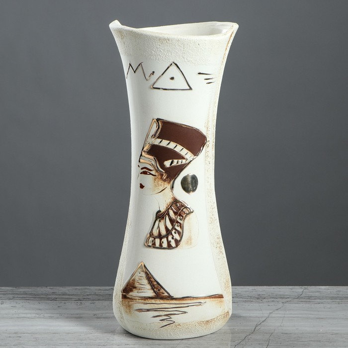 Ваза "Румба" роспись, золото, шамот