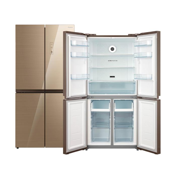 Холодильник Бирюса CD 466 GG, Side-by-side, класс A, 466 л, бежевый
