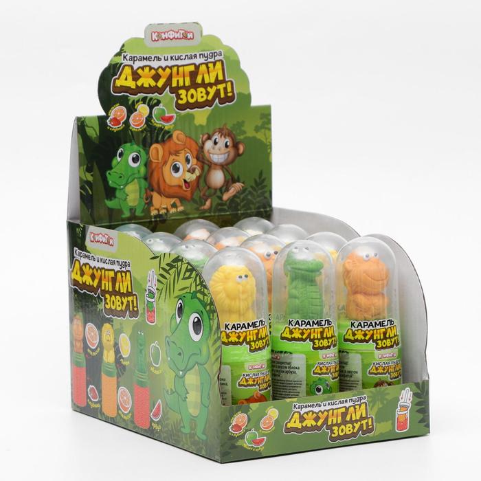 

Карамель "Джунгли зовут" с кислой пудрой, 40г