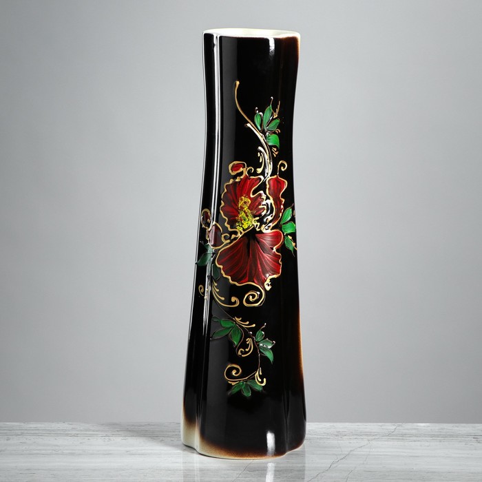 Ваза "Виола" роспись, цветная глазурь