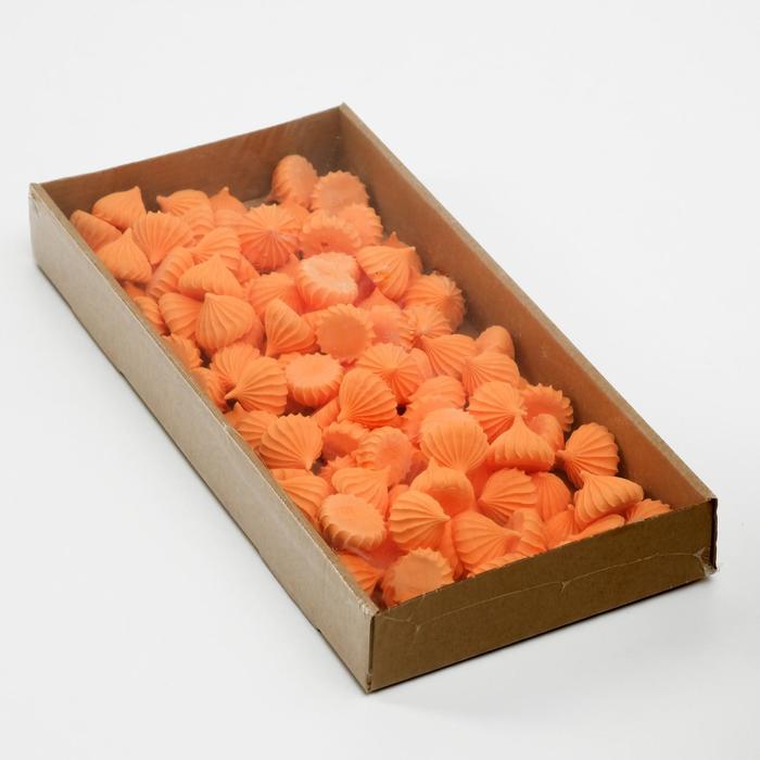 фото Сах.фигурки безе(рифл.)крупн,600г, оранжевые топ декор