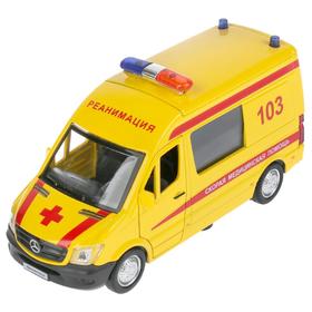 

Машина инерционная «Mercedes-benz Sprinter. Реанимация», 14 см, открываются двери