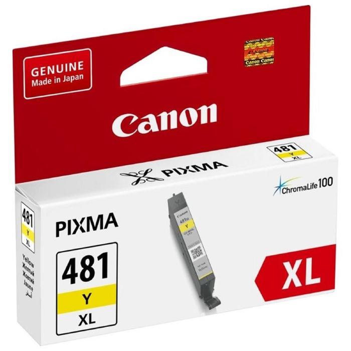 

Картридж струйный Canon CLI-481XLY желтый для Canon Pixma TS6140/TS8140TS/TS9140/TR7540