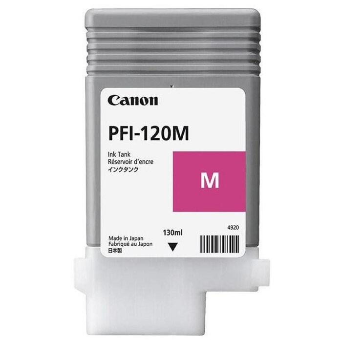 фото Картридж струйный canon pfi-120m пурпурный для canon imageprograf tm-200/205(130мл)