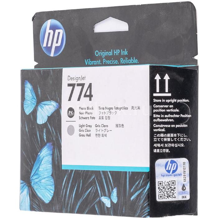Картридж струйный HP 774 P2W00A черный/светло-серый для HP DJ Z6810 (775мл)