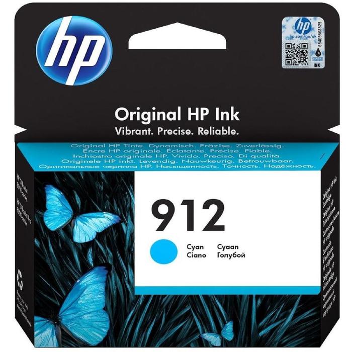 Картридж струйный HP 912 3YL77AE голубой для HP OfficeJet 801x/802x (315стр.) картридж hp 3yl77ae 912 голубой