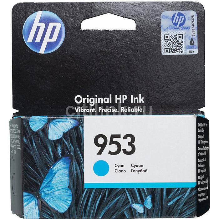 

Картридж струйный HP 953 F6U12AE голубой для HP OJP 8710/8715/8720/8730/8210/8725(700стр.)