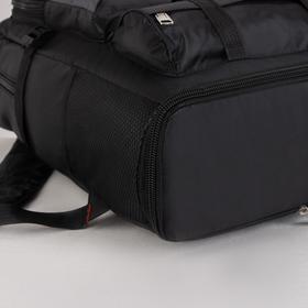 Рюкзак туристический, 21 л/25 л, отдел на молнии, 3 наружных кармана, с расширением, цвет чёрный Ош