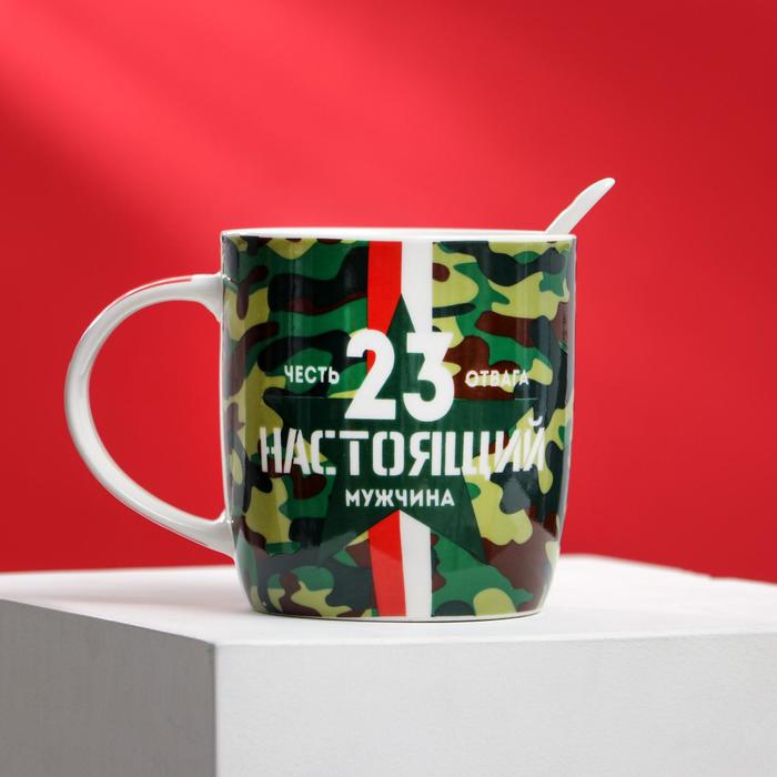 

Набор "Настоящий мужчина", кружка 350 мл, ложка
