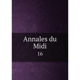 

Книга Annales du Midi 16